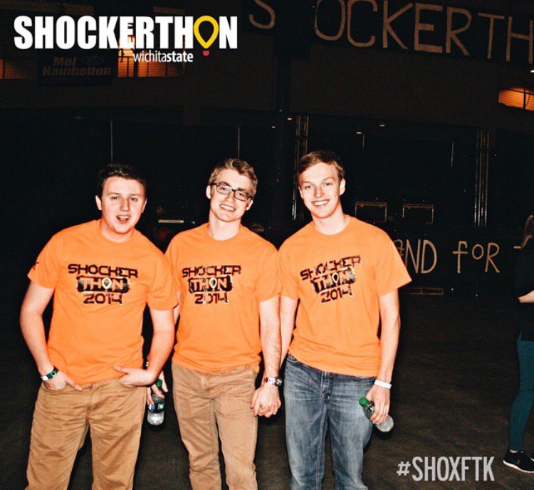 SHOCKERTHON's tweet photo. Calling all Shockers! Come see us in the RSC TODAY from 11 to 1pm to register for SHOCKERTHON, our annual Dance Marathon benefitting Wichita’s local Children’s Miracle Network hospitals! #ShoxFTK https://t.co/kKCiEO84iw