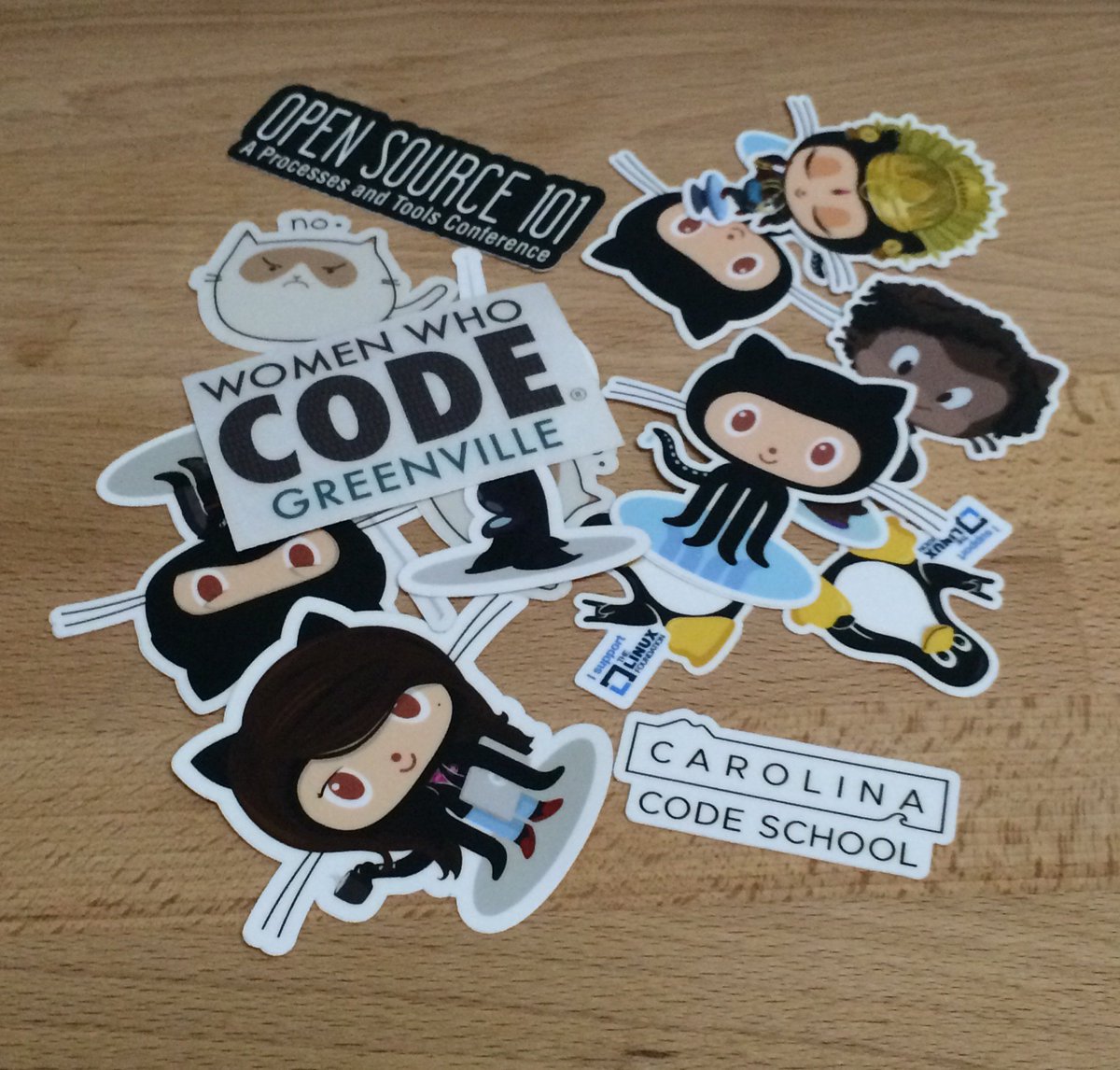 madychapman's tweet photo. Developer currency. #opensource #womenwhocode #octocat #carolinacodeschool #github #linus #lux #femalecodertocat https://t.co/1hztFheGIL