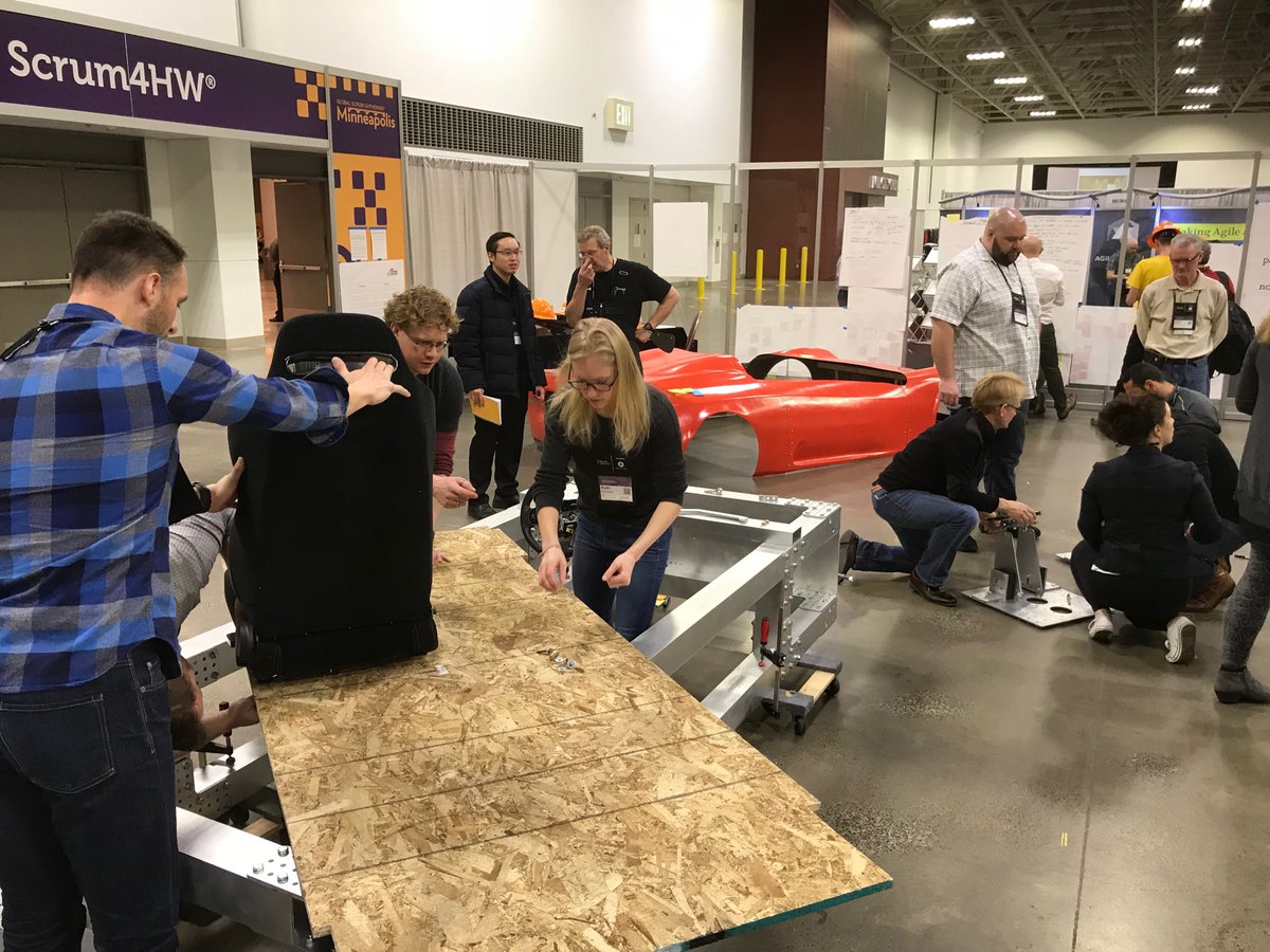 pborsella's tweet photo. Floorboard, chairs, and brakes getting put into place!   #scrum4hw #SGMSP18 https://t.co/YBPhPKePip