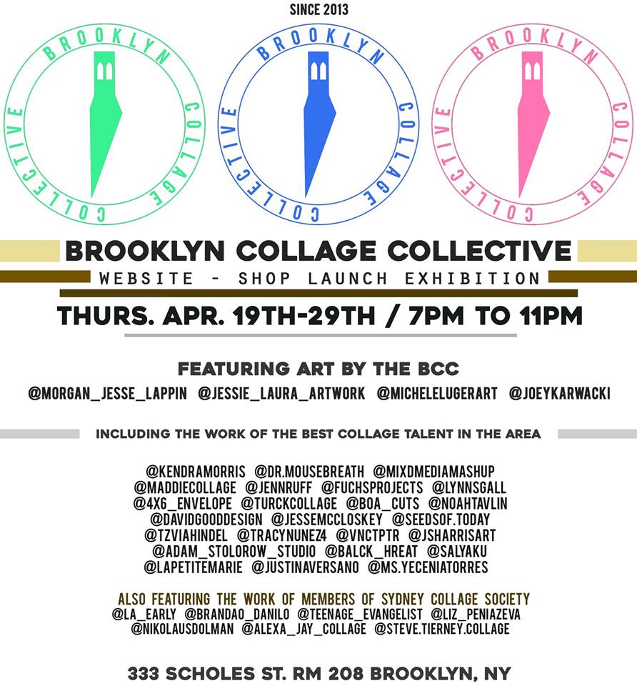 lisacase's tweet photo. Hey Friends! I got added to the Brooklyn Collage Collective group show that's opening this Thursday in Bushwick! Swing in and see one of my analog collages alongside tons of other amazing artists. #lisacasecollage https://t.co/D9vid5tVUu