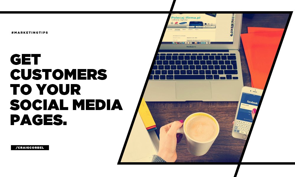 CraigCorbel's tweet photo. Your first challenge is to get your customer to notice you. Start by inserting Facebook and Twitter links on your blog or website. #SolutionWebDesigns #Marketing #SocialMedia https://t.co/wQNAigLGEA
