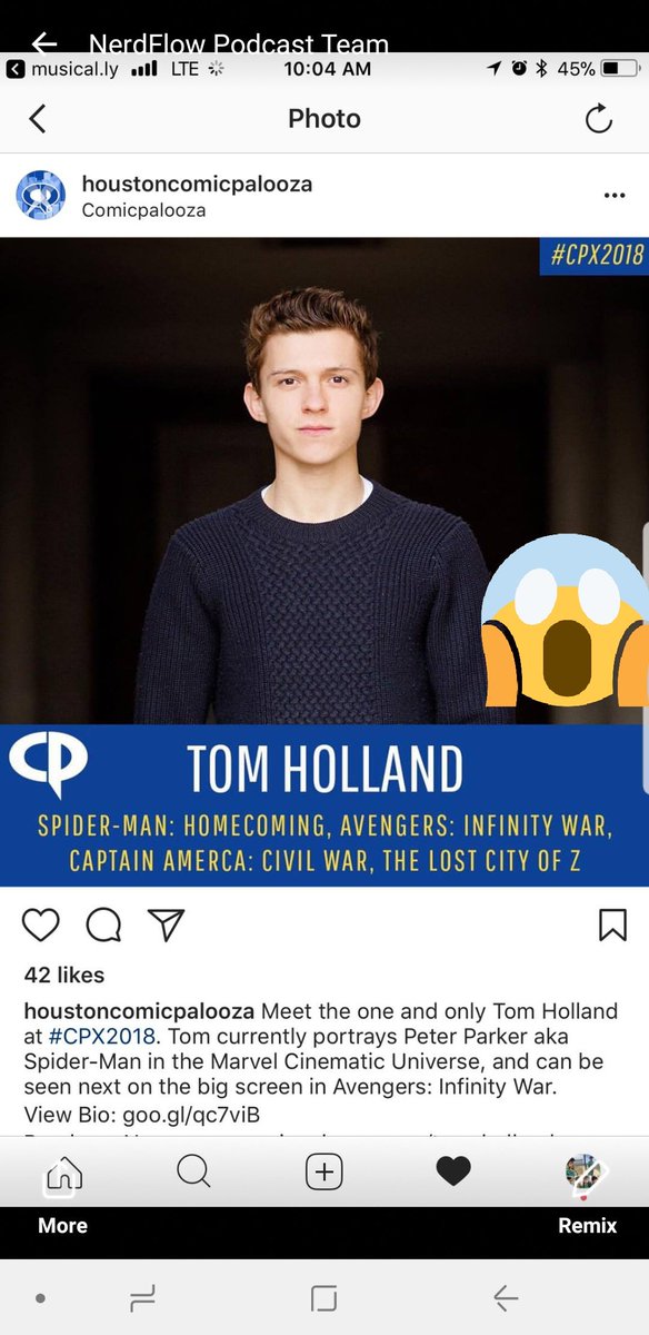 HipHopRejectz's tweet image. #Comicpalooza Tom Holland #spiderman Doooooope #nerdflow #nerdlife We in there for this #HoustonComicpalooza
