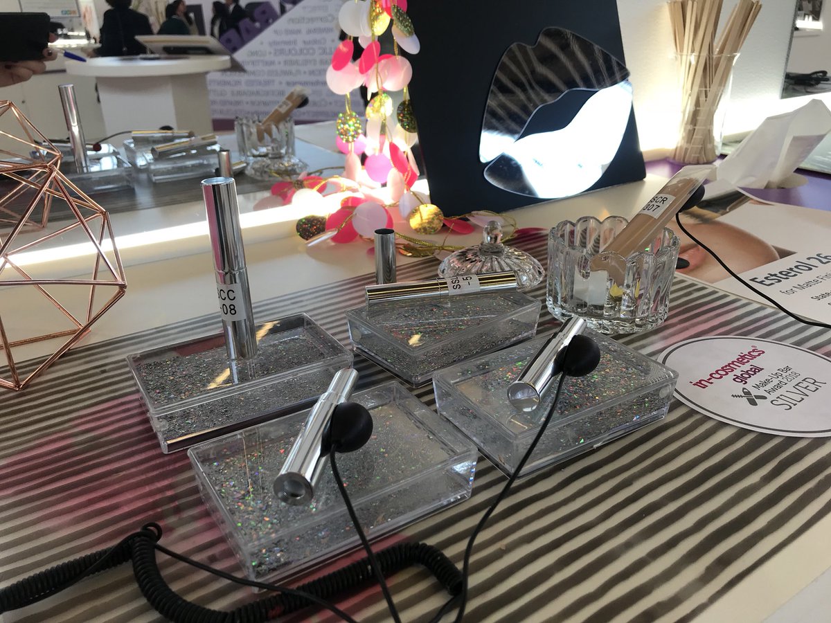 incosmetics's tweet photo. Make sure you stop by the #MakeUpBar to see last night’s #incosGlobal Award winners for yourself...we’re sure you’ll agree their triumph is well deserved! @RonaldBrittonUK @Nagase Personal Care https://t.co/KnG2v03rG1