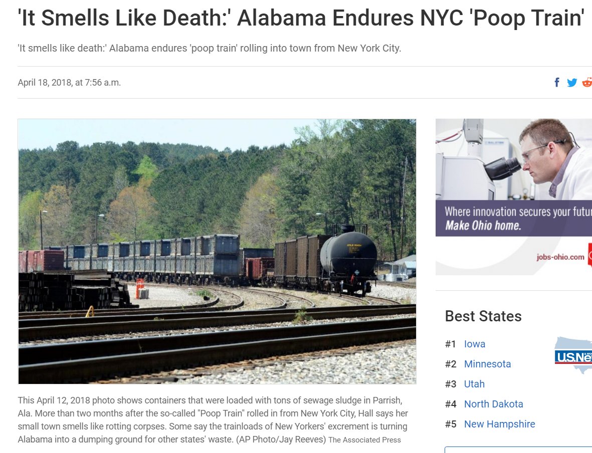 David S. Joachim on Twitter ""Poop Train" PARRISH, Ala. (AP) — A