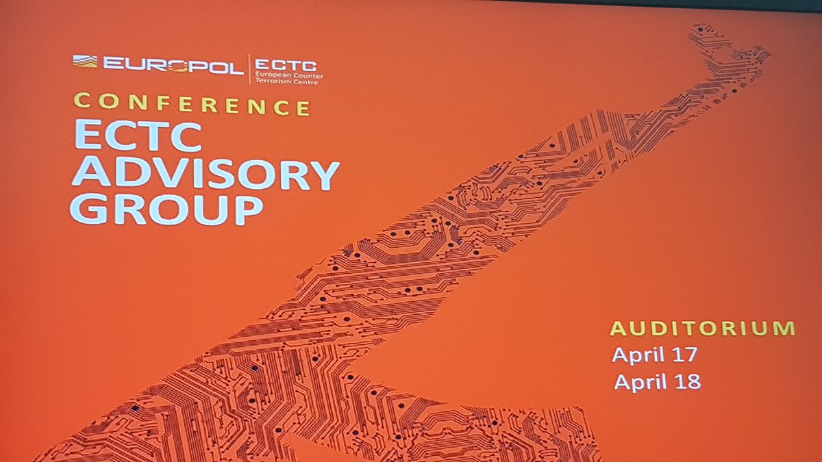 carolagc13's tweet photo. Thanks to @Europol’s European Counter-Terrorism Centre for the invitation to attend the Advisory Group Conference in #TheHague . Two intense days of debates and food for thought! #ECTC2018 https://t.co/0uMT9Z4RP9