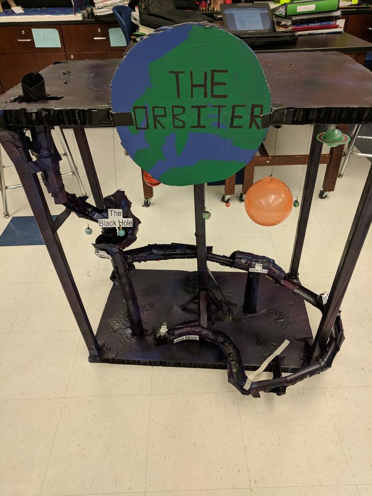 mrskinkela's tweet photo. Ss in Period 2 Honors classes created roller coasters as a culmination to the physics unit. Here are some outstanding designs! 😁 #engineeringanddesign #physics #steam #spartanlegacy @Poneill09 @otismediacenter https://t.co/zpPReJKhSV