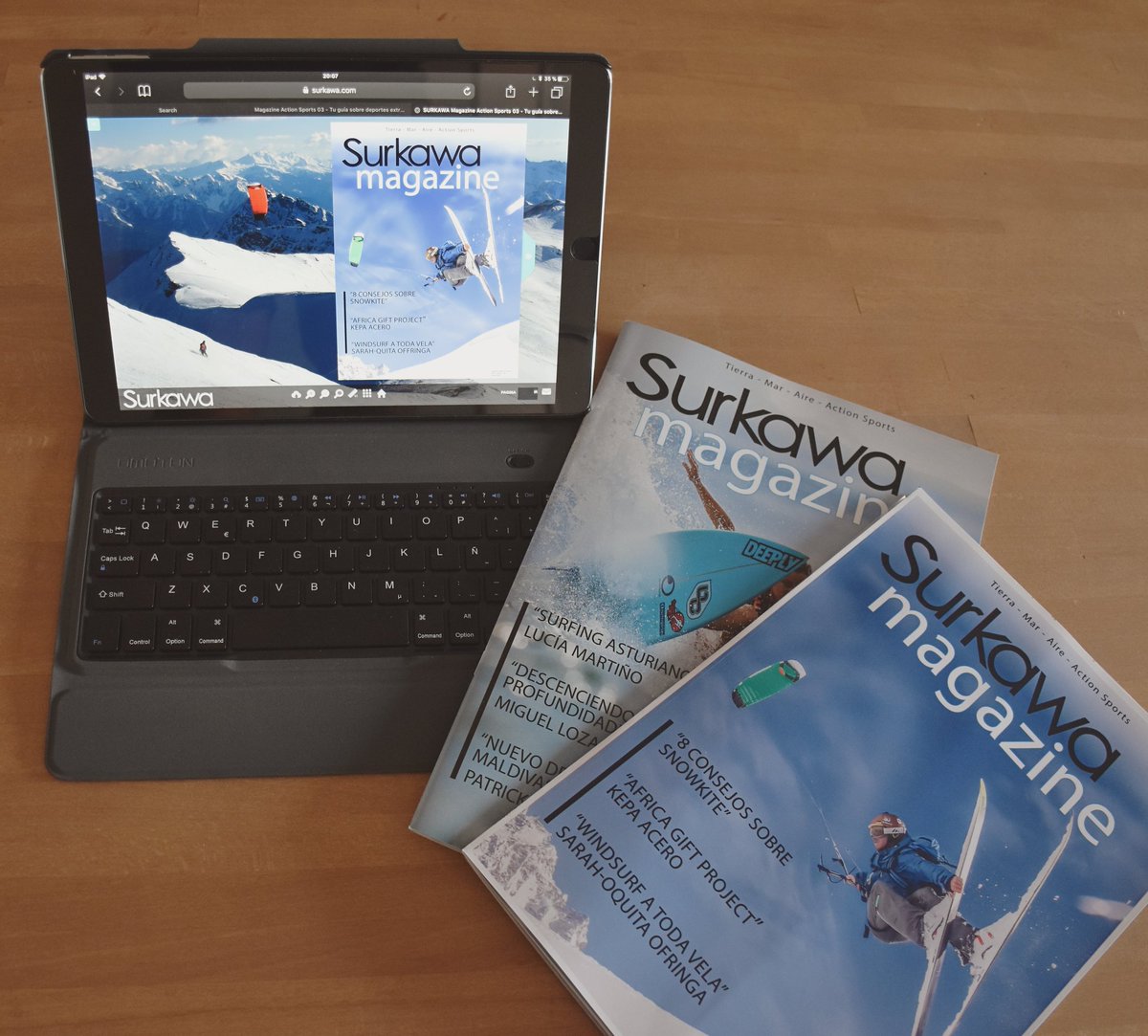 Surkawa's tweet photo. Aquí tenéis nuestro último número Surkawa Magazine. Suscripción gratuita revista online 👌👌👌 Action Sports.
https://t.co/uRJWPmz9xz https://t.co/ERmzj9fjvB