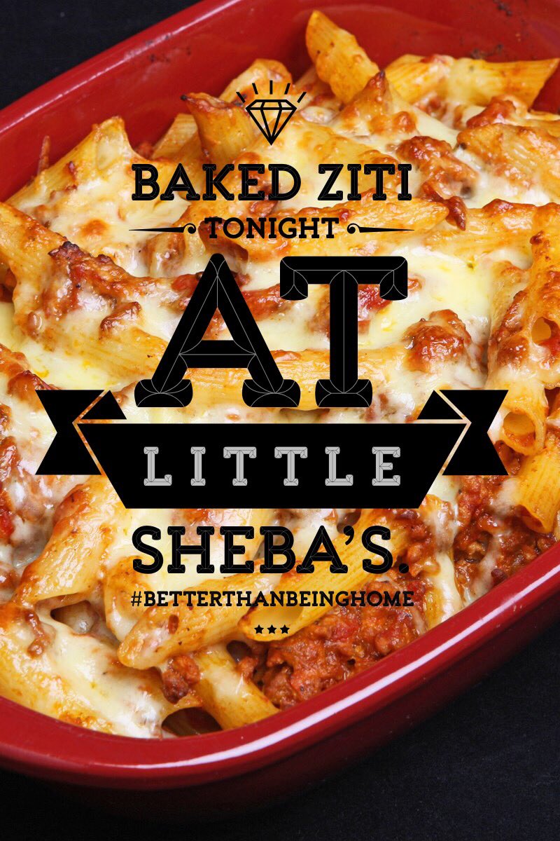 Our special for tonight is baked Ziti with a salad and breadstick or Texas toast.