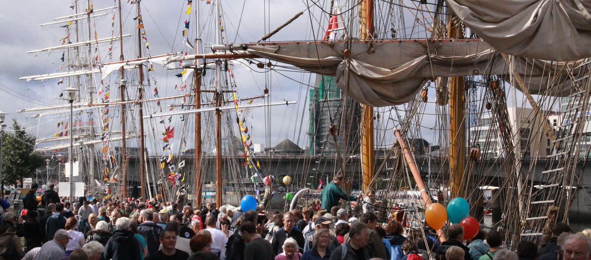 NOLA300th's tweet photo. The Tall Ships are coming! And so are the Navy Ships! Things are getting nautical this weekend, so be on the lookout for chances to board these vessels this weekend. https://t.co/dVo1HIP1cq https://t.co/qryz2jdGy3