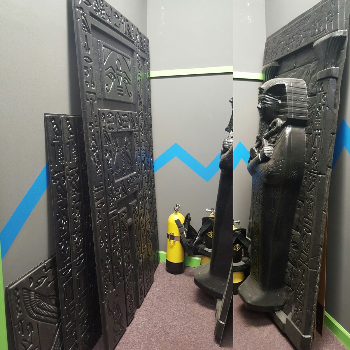 PAINTING THE PANELS, STARTS THIS WEEK!
Also due to recent findings, you can also keep an eye out for a new name to be given to our Egyptian theme! #beartowneescape