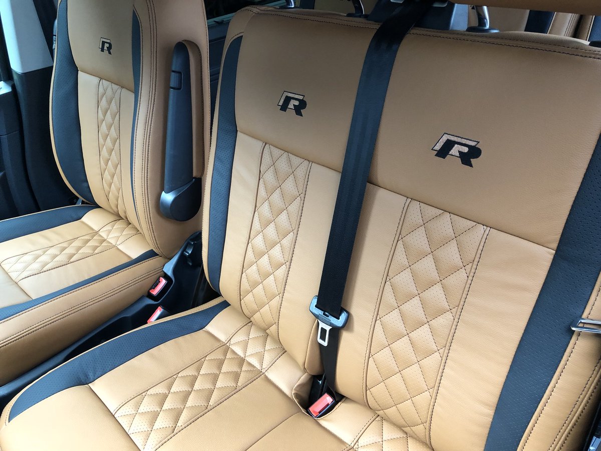 AtkinsonCars's tweet photo. What do we all think of this tan leather with quilted diamond centres in this stunning T6😁 https://t.co/s7eJM4HurO