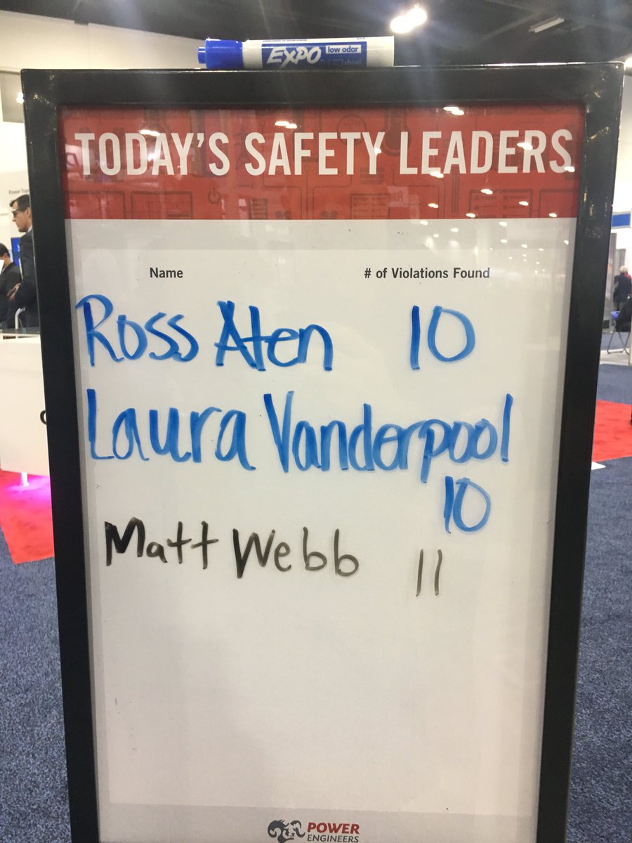 DronesAtPOWER's tweet photo. #TandD2018 #pwrieee2018 @PWREngineers  ...and Matt Webb found all 11.  Good job! https://t.co/3Z52bPKfpa