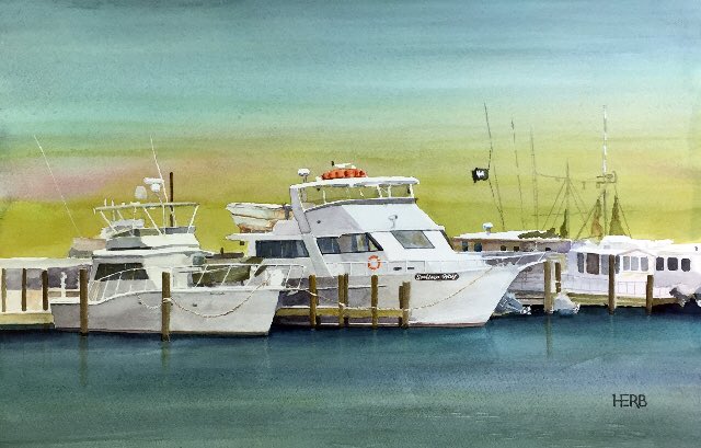 herbwilley's tweet photo. “Fineart comforts and inspires”
Southern Way Charters Boats At Pass Harbor
Transparent watercolor
#southernwaycharters #southerncross #southernpride
#HerbWilley #HERB #fineart #art #fineartist #transparentwatercolors #paintings #boatsofbeachblvd #artcollect #artcollecting #cllctr https://t.co/A54SYB3iRA