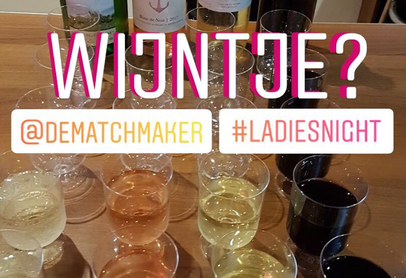 VueAlphenadRijn's tweet photo. Lekkere wijntjes kunnen niet ontbreken op de Ladies Night van #DeMatchmaker! 🍷 https://t.co/t8OKN8ACYq