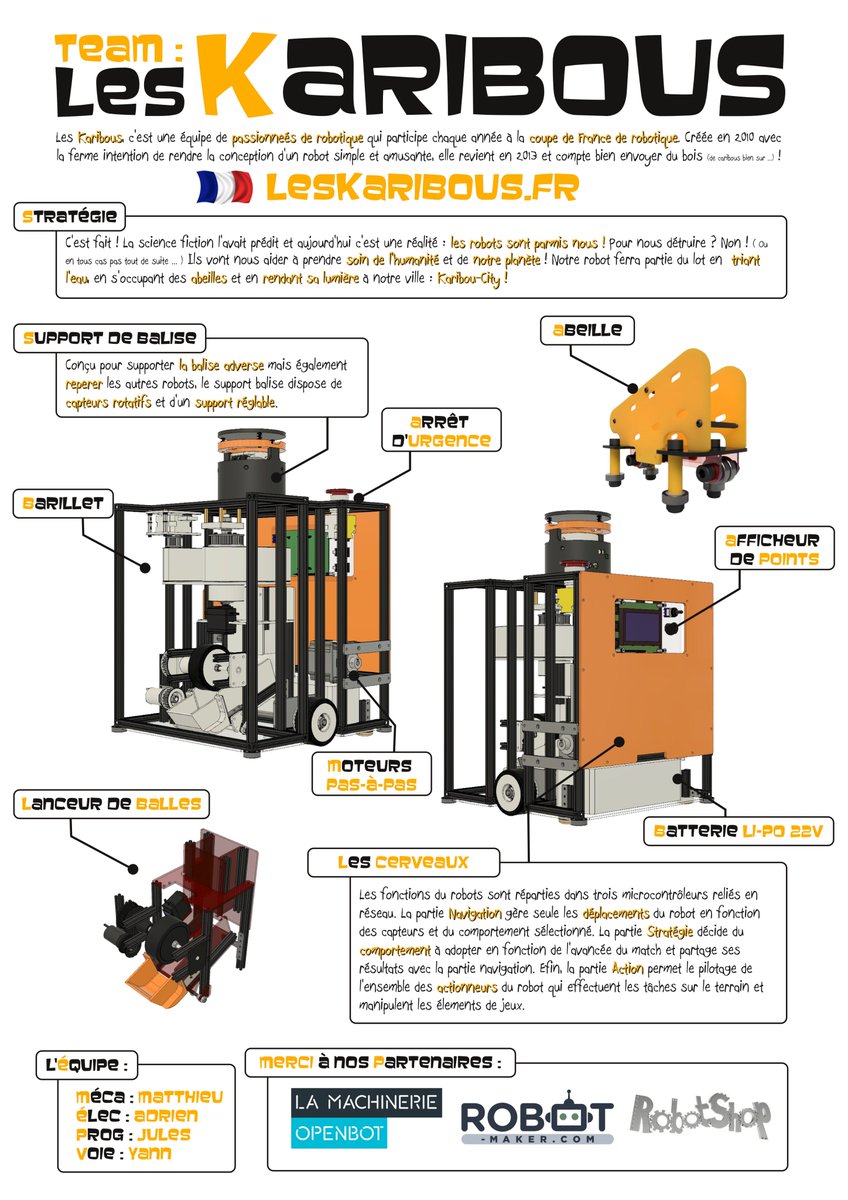 LesKaribous's tweet photo. Et voila ! Le poster a été envoyé à @PlaneteSciences pour la #cdr2018 ! Reste plus qu'à finir le robot maintenant ... 😅 https://t.co/5206fYDEF2