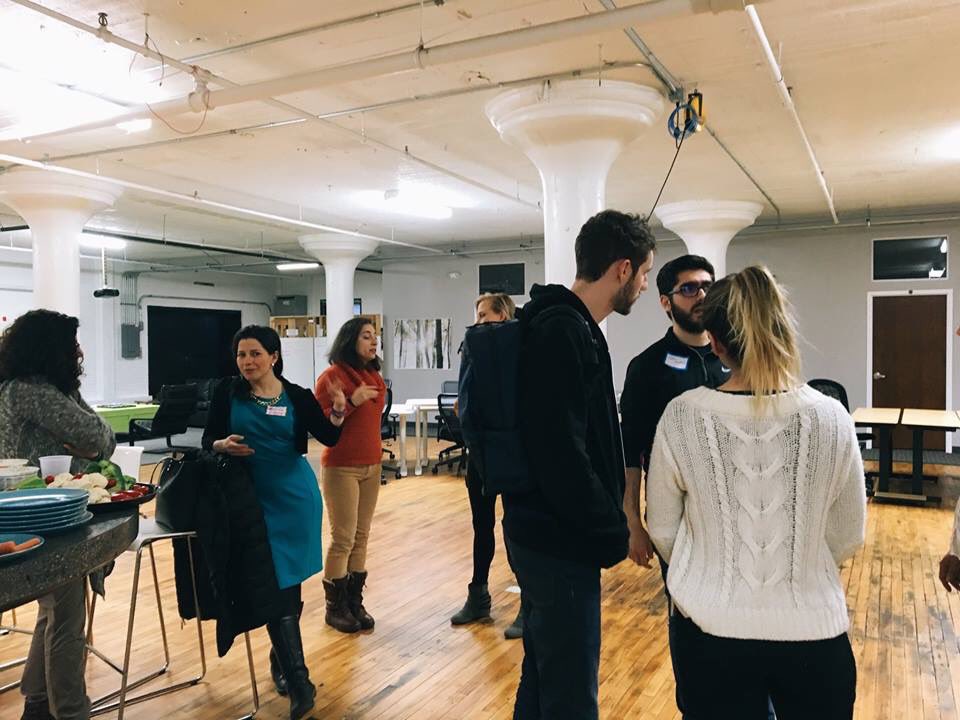 GBHCleveland's tweet photo. We had great time last night @ClevelandCoLab talking art, social impact and some of the challenges art and artists face in Cleveland. You have an idea to solve these problems? Come pitch them at #GiveBackHack in May https://t.co/0XADd3v6HQ