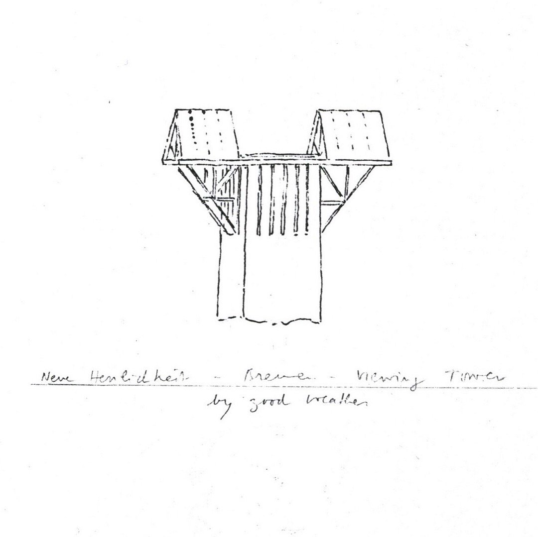 ArchLibND's tweet image. A viewing tower, for both good weather and bad, designed by Léon Krier. On view in the #archlibND #krier #towers #goodweather #badweather #springweathernowplease