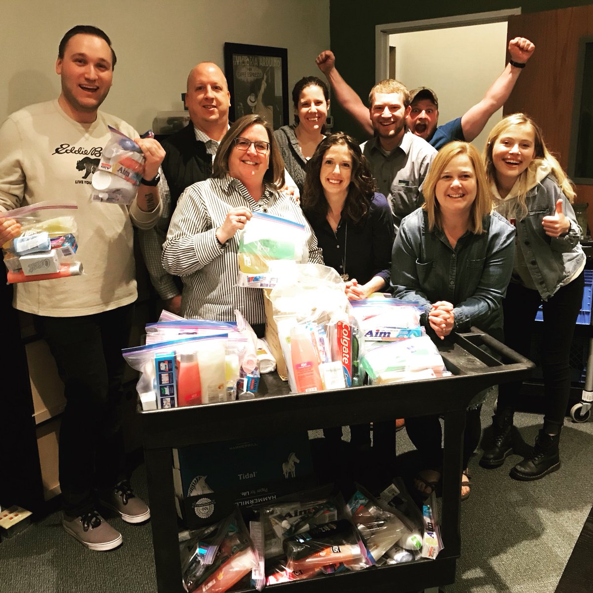GraceChurchIN's tweet photo. Staff Rooted Group making Care bags for foster kids with @handsofhopein! #GraceRooted
#notjustweekends https://t.co/dcrnD3BrCJ