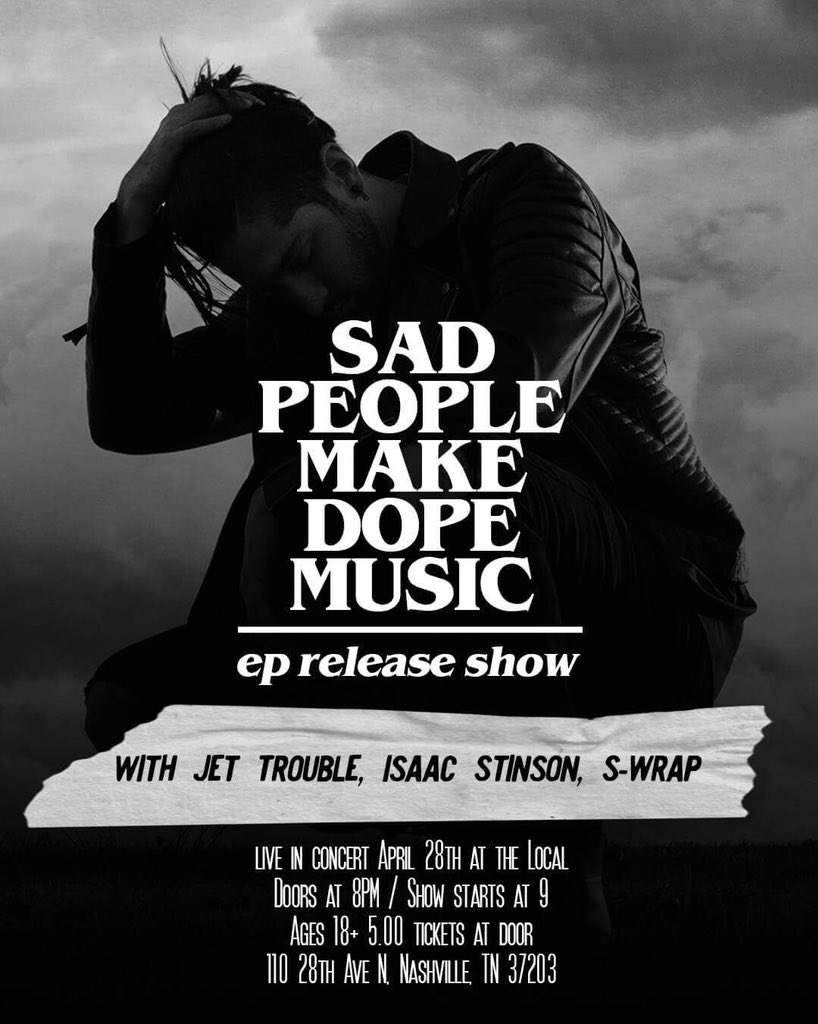 MoglitheIceburg's tweet photo. Nashville 
April 28th

With @Jettrouble 
@IsaacStinson 
@Swrap https://t.co/2IenCOyUR7