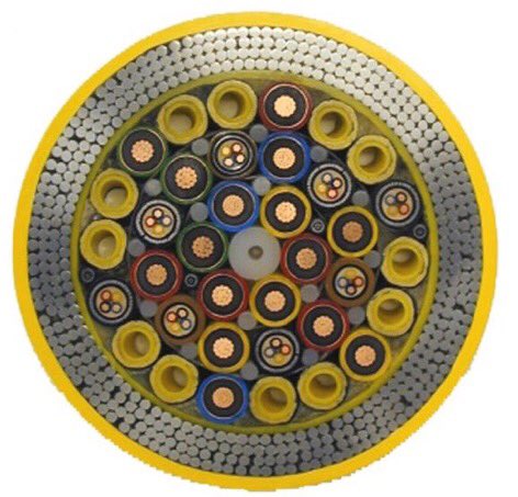 farbodsaraf's tweet image. The cross-section of undersea cables powering the internet
