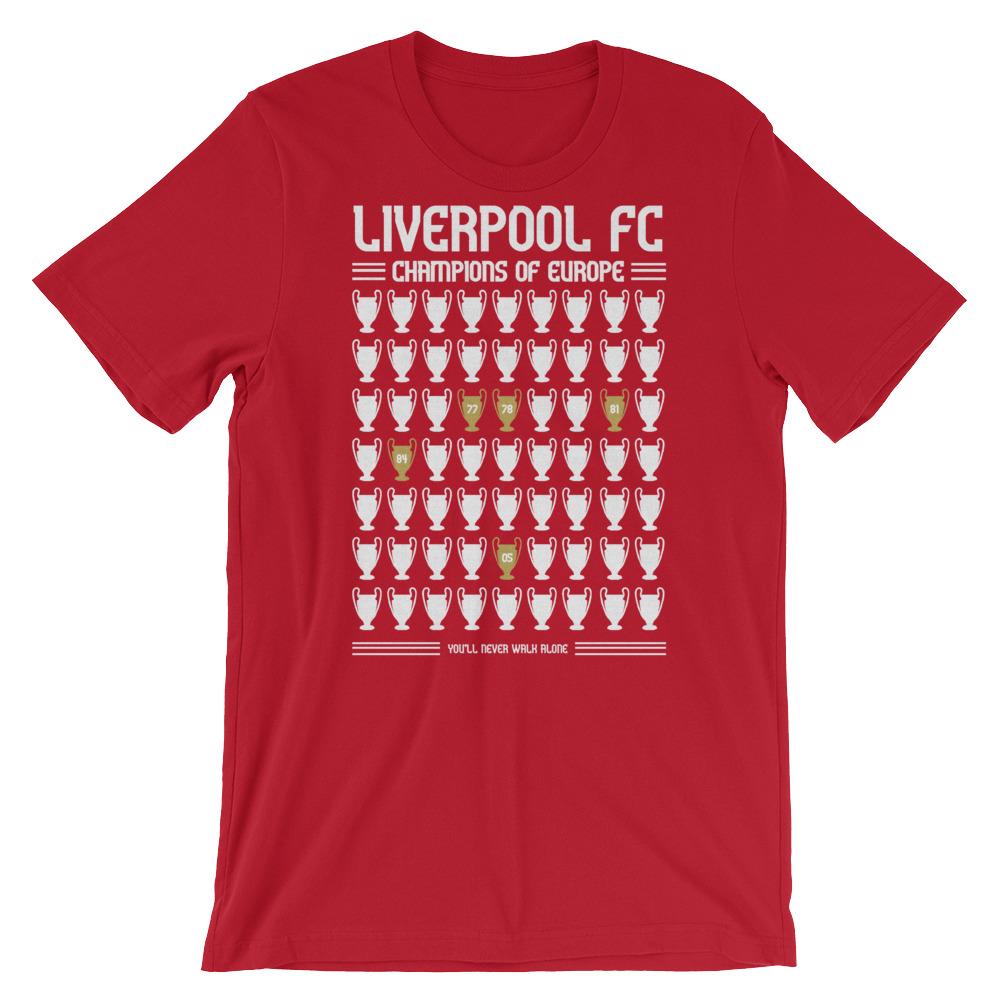 L17Apparel's tweet photo. Liverpool FC “5 Times” Champions League T-Shirt. 🏆  Will there be a sixth? We have our "6 Times" T-shirt ready for print, watch this space. #lfc #liverpoolfc #kopites #5times #ucl #allezallezallez #custom #tees #trend #apparel #shirt @LFC @LFCUSA #soccer https://t.co/HMhYJQYg6r https://t.co/3h53WHPNKD