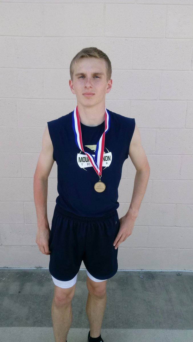 coachT_fearless's tweet photo. Congrats to C/O 2022 Sutter Guttery @MV_Athletics for winning 1st Place destroying the competition in the 800!  Metro 10 MS Championship!  He is a MONSTER!! https://t.co/zLusY7dEYM
