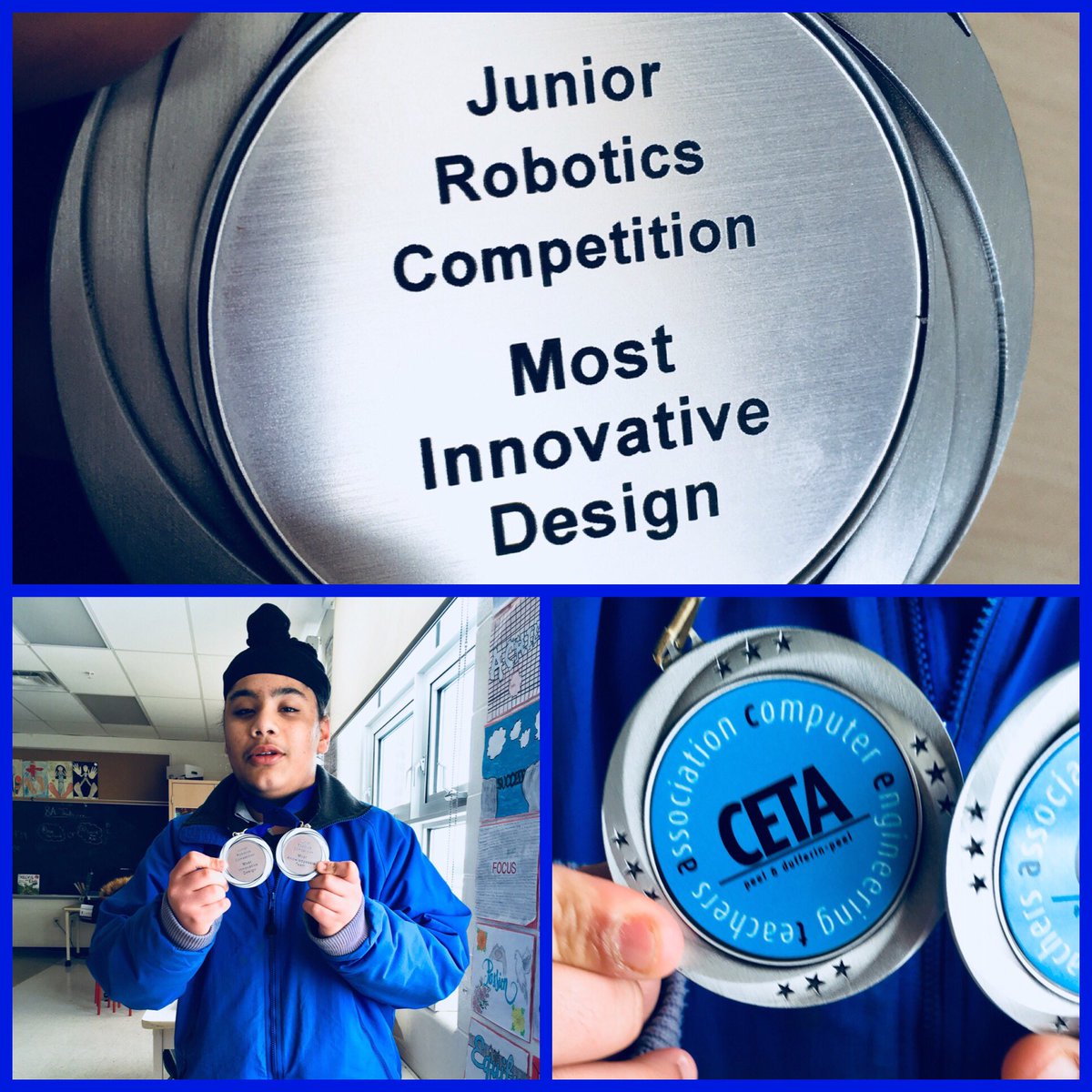 ZohrinM's tweet photo. Thank you @Pam_P2002 for all your hard work &amp; efforts preceding today’s Robotics challenge. My student literally power walked in this afternoon &amp; could not wait to share this with me. Thank you is not enough. @JamesGrievePS students created unforgettable memories today. 🙏🏼 https://t.co/EcspoT9jhY