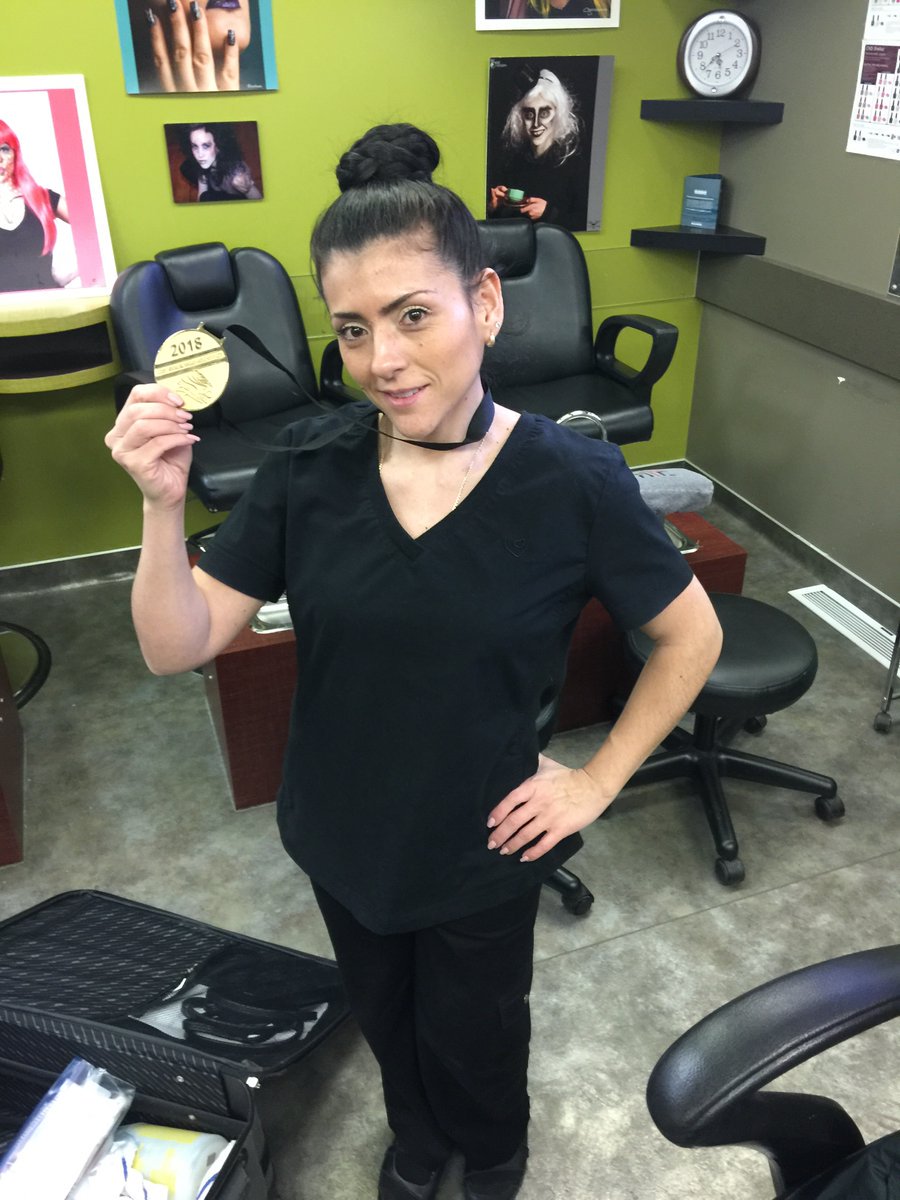 louis_riel_sd's tweet photo. Students from the @ArtsTechCentre took home 7 medals at the 2018 @SkillsManitoba Competition, including 3 gold, 3 silver and 1 bronze. Congrats! https://t.co/TAk3JdPlK8