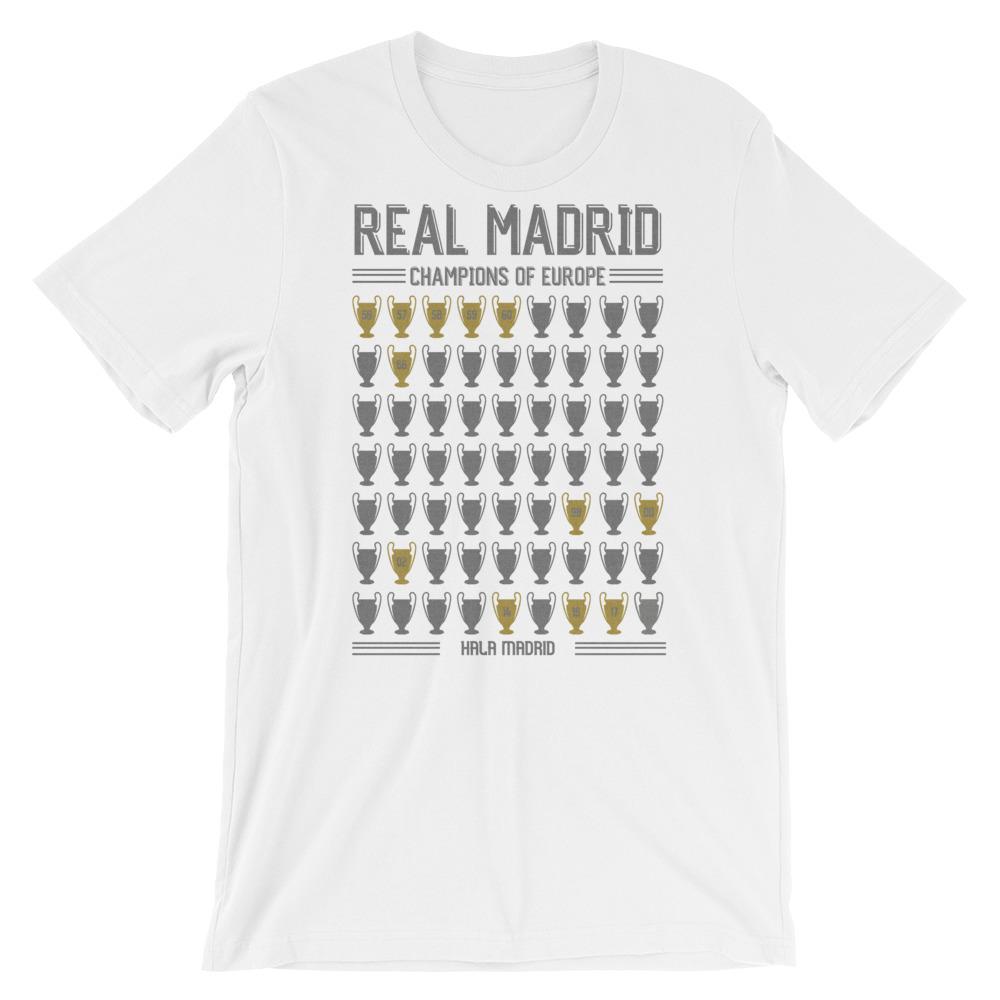 L17Apparel's tweet photo. Real Madrid Champions League T-Shirt 🏆 Can they add to their MASSIVE collection? We have the updated version for 5/26, lets see! #realmadrid #halamadrid @realmadriden #custom #tees #trend #apparel #shirt #tshirtlovers #teeshirt #soccer #beINSPORTS https://t.co/6bKKBCtpOK https://t.co/Ty7z7stYlD