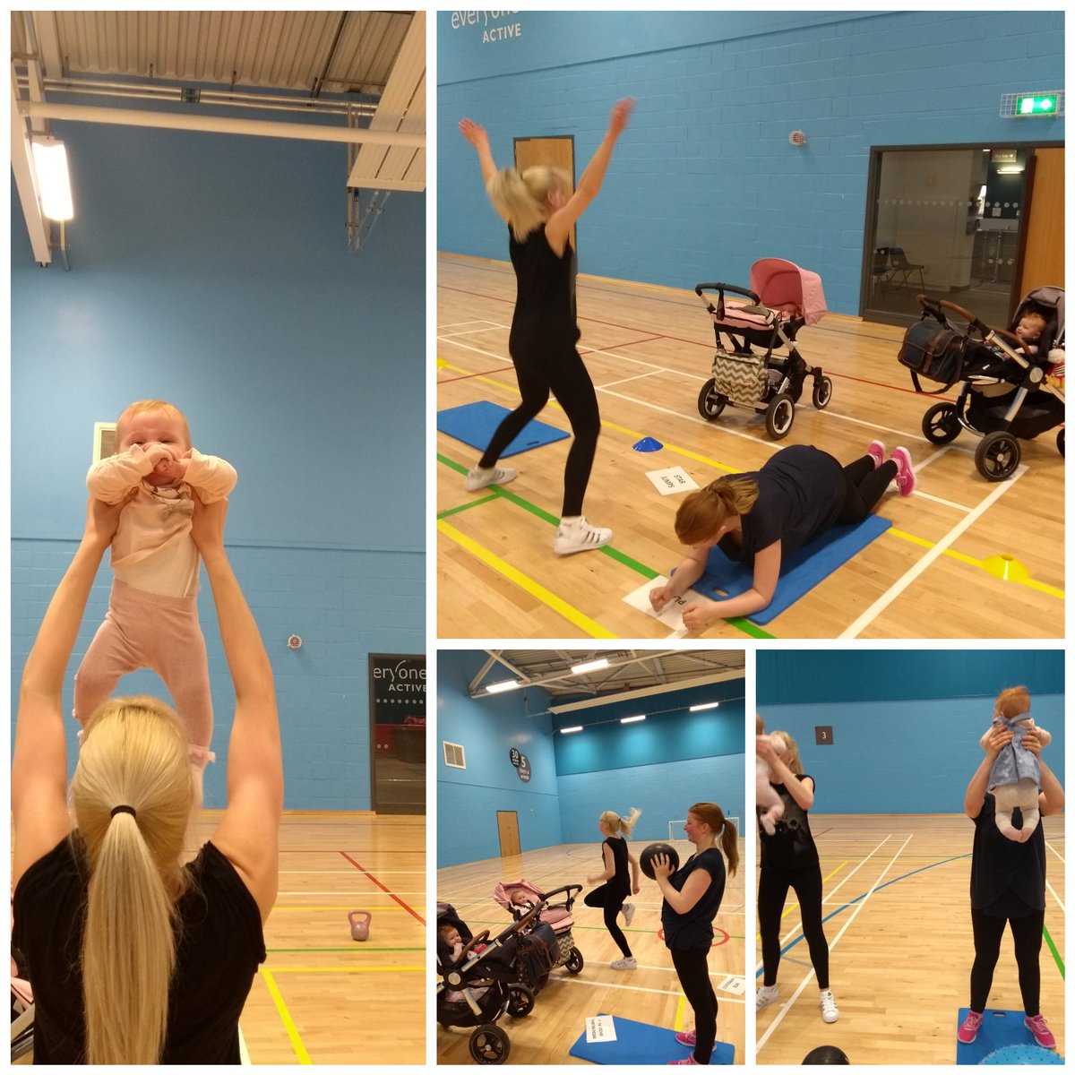 FitnessPanther's tweet photo. A great first #Buggycise session today @eaScarbSports . My ladies weren't messing. #Fitmums #fitness #Postnatal #Happymum #Fitdads #Corestability #Cardio #Strength #functionalfitness  every #Wednesday 1pm-2pm in the main hall @eaScarbSports £4.75 @TheScarboroNews @ryedalemumbler https://t.co/eTxCsdbPUG