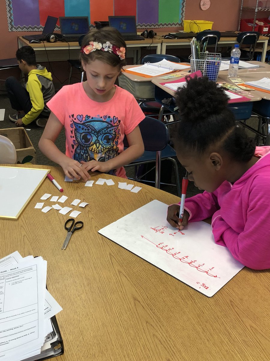 AprilMendzef's tweet photo. Number lines seem to be our favorite strategy for multiplying whole numbers and fractions! #weareyatesmill #proveyourthinking https://t.co/6tLENQ2EO0