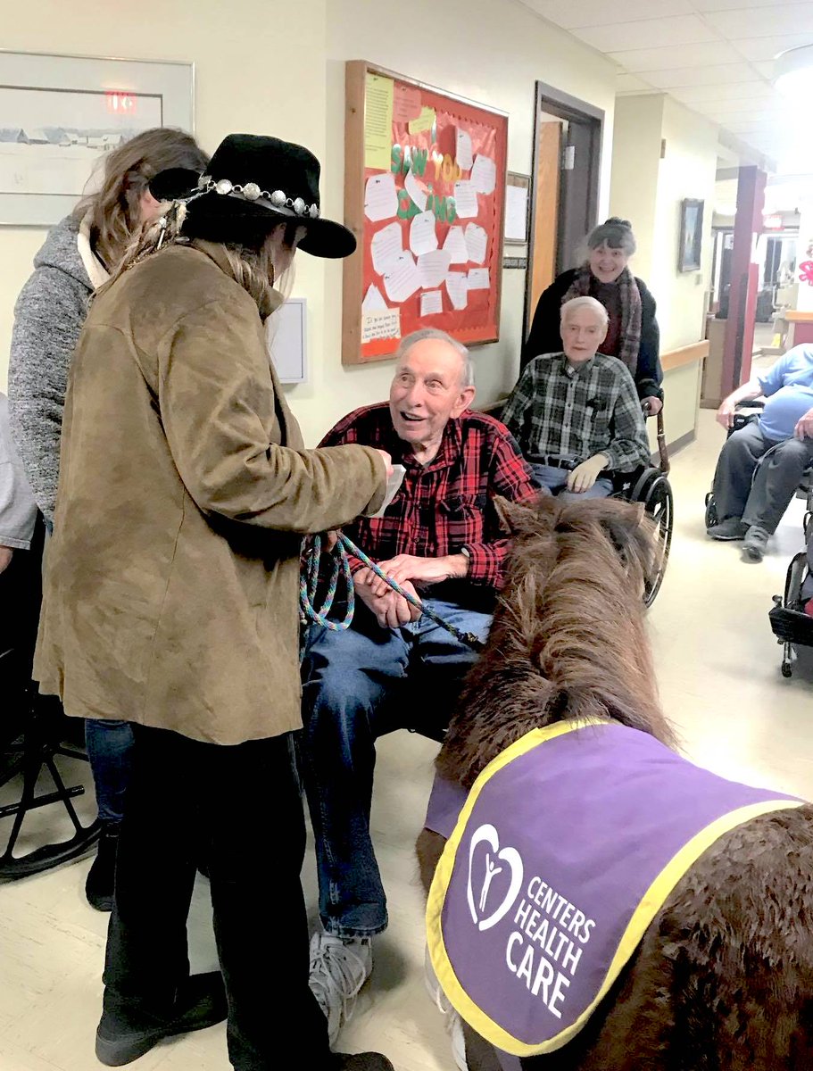 CentersHealth's tweet photo. 🎨Arts &amp; Crafts and a surprise visit from Rosebud the miniature horse! A very busy week for our residents😳#HappyHorseProgram #WarrenCenter #CentersHealthCare #HeartHealthHome #TroyCenter #KingstonCenter #Arts #Recreation #SpringTime https://t.co/Cwl0cbinXG