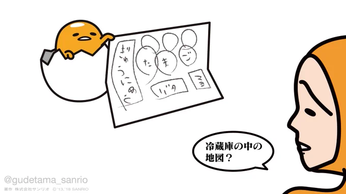 ぐでたまも地図書いてみたわ #地図の日 #伊能忠敬 #日本地図 #最初の一歩の日 