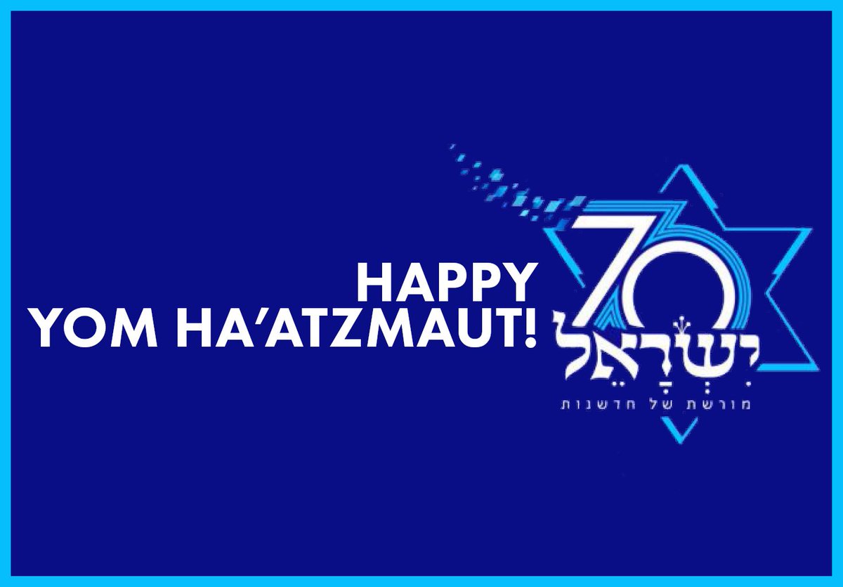 Tomorrow we celebrate Yom Ha'atzmaut! Students are asked to wear a white shirt and blue jeans to honour Israel Independence Day. It will be a fun-filled day of activities, with a delicious lunch provided by PAC. Students will be dismissed at 2:20 p.m.
