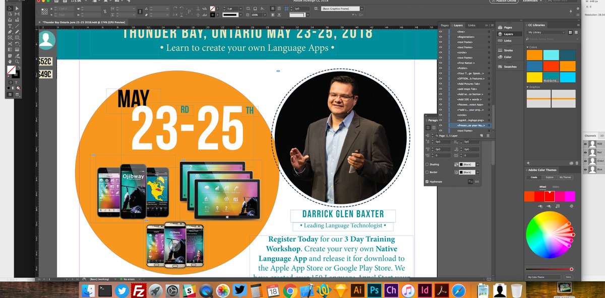ogoki's tweet image. May 23-25, Thunder Bay - Language App Training poster.  Working away and visiting Thunder Bay in 5 weeks. woohoo.  The team together once again for App Development Training.  Here's a look at all we do. #ThunderBay #AppTraining #FirstNation @MatawaFNM @ChiefsofOntario @NANComms