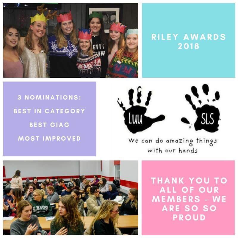 LUUSLS's tweet image. We are amazed and so proud to announce that we have been nominated for THREE Riley awards 🎉❤️🎉 we are so surprised and so happy that all of our hard work has paid off this year! @LUU_Activities #rileyawards18