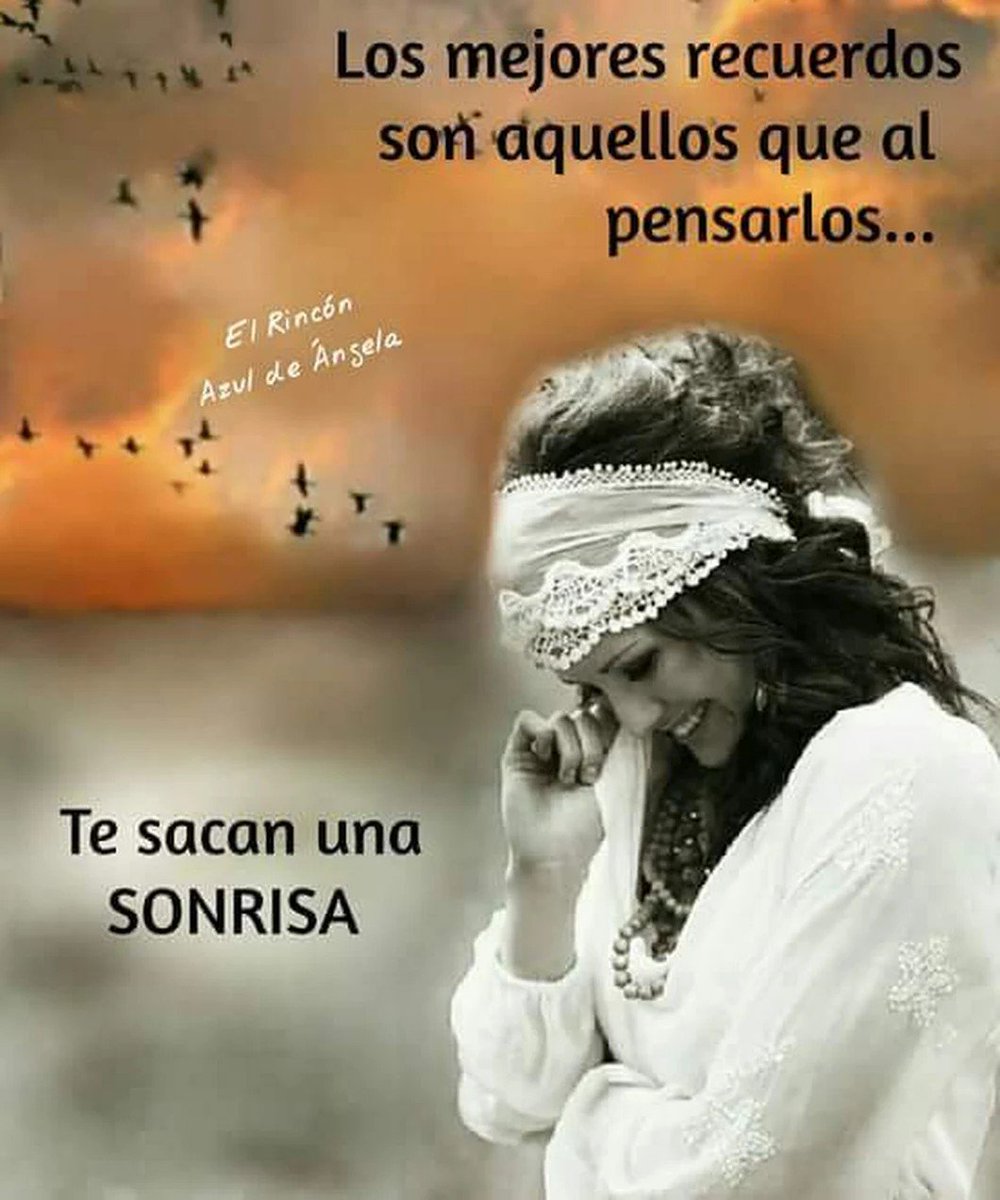 Los mejores recuerdos son aquellos que al pensarlos... Te sacan una SONRISA. 
#MieChachi18Abr 
Linda tarde dulzuras 💕😘😘