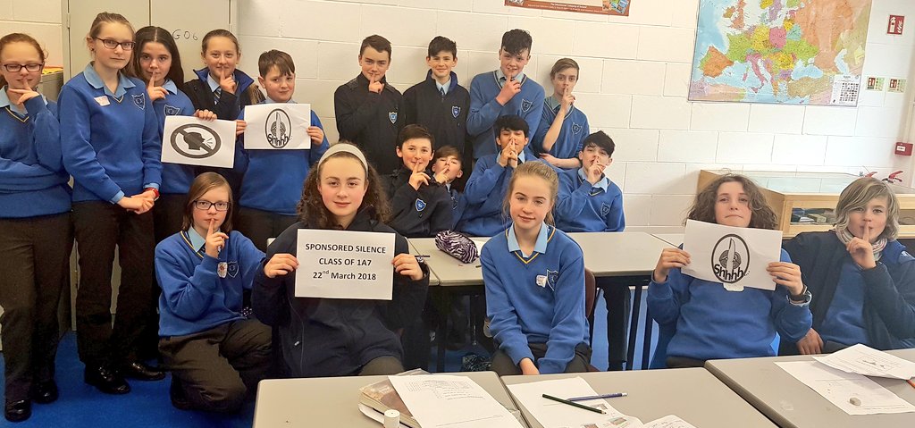 Well done to the classes 2A1 &amp; 1A7 in KCS for participating in a sponsored silence for a school day in order to raise funds and awareness for <a href="/cf_ireland/">CF Ireland</a>  #cysticfibrosis #65rosesday #cf <a href="/kcsreligion/">KCS Religion Dept</a> <a href="/KinsaleComSch/">Kinsale Community School</a>