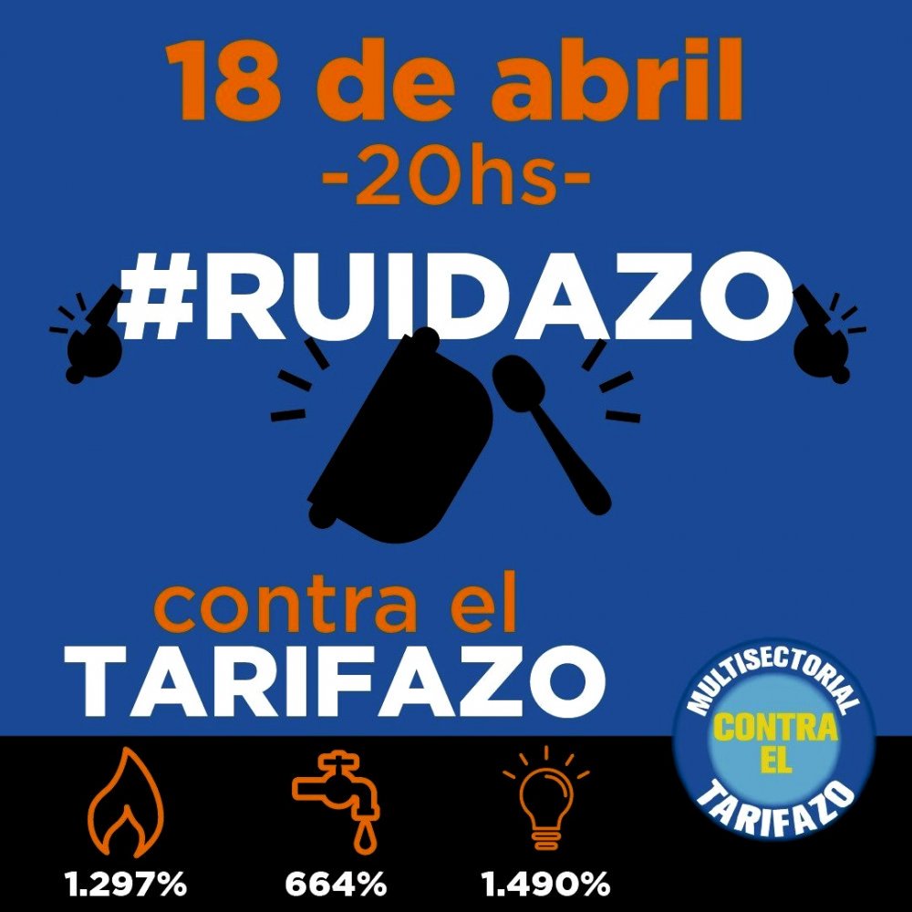 RadioSemilla's tweet photo. Retweeted ANRed #20años (@Red__Accion):

#Argentina #HOY Ruidazos en todo el país contra el tarifazo  https://t.co/HaHMjm7qhB #RUIDAZONACIONAL18A #Ruidazo #Tarifazos #BastaDeTarifazos @Red__Accion https://t.co/NnnEm7BeTP https://t.co/HaHMjm7qhB