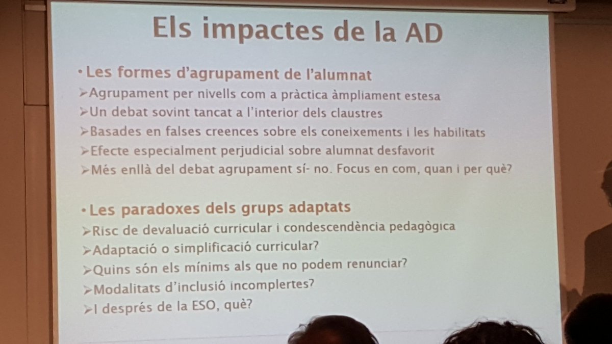 jordicalvet's tweet photo. #educacioavui Per atendre l'alumnat és fonamental reflexionar i debatre sobre l'agrupament d'alumnat @ainatarabini https://t.co/5e14Wsg0qk