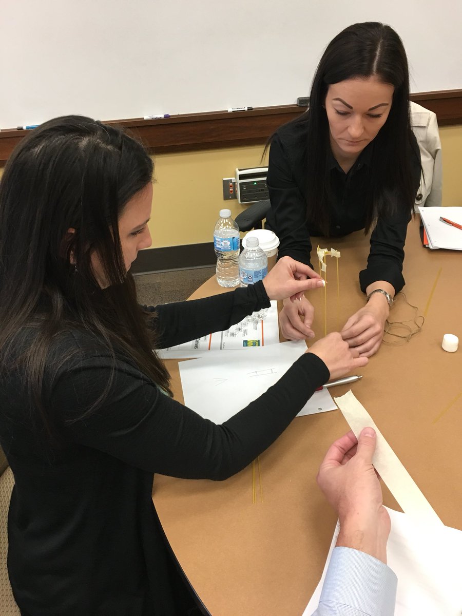 GooldGreg's tweet photo. Spaghetti and marshmallows = Strategic learning #marshmallowchallenge @PaycorInc #funalongtheway https://t.co/hgJo2SRRe6