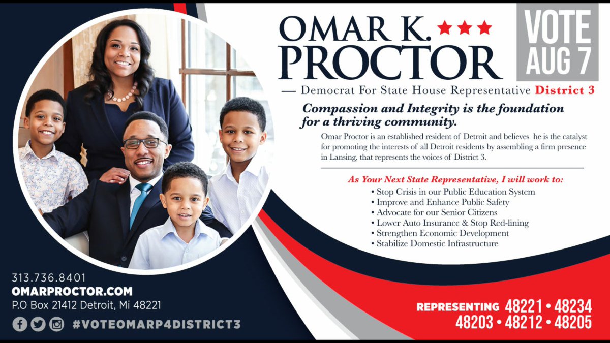 omarkproctor's tweet photo. #VoteOmarP4District3
https://t.co/NMme74AWCM https://t.co/M0fJ0x3Mlz