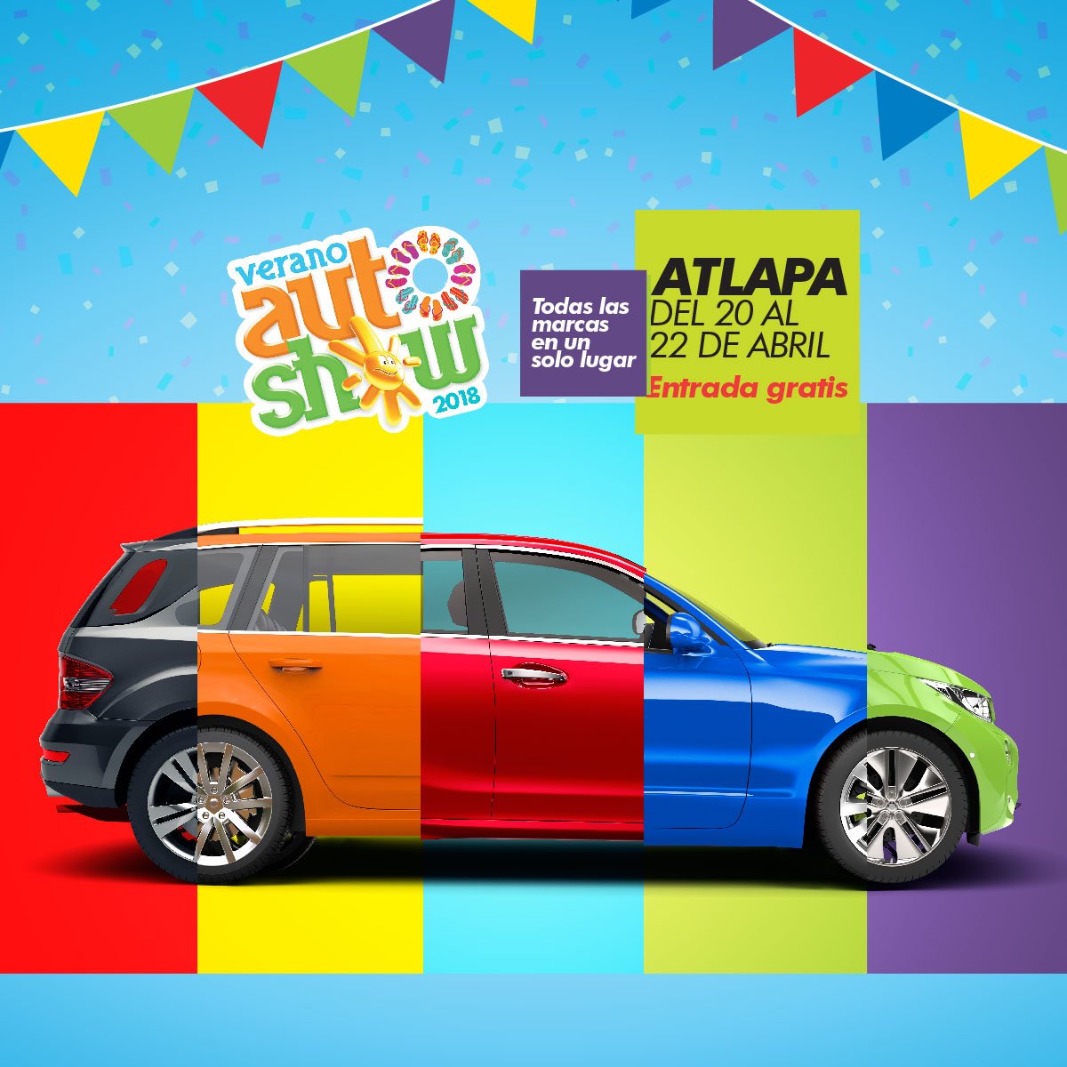 VeranoAutoShow's tweet photo. ¿No sabes qué auto comprar? No te preocupes, visita el #VeranoAutoShow2018  donde encontrarás el auto de tus sueños a un precio increíble. https://t.co/GtJammKGF9