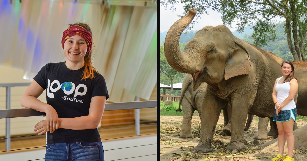 UMNCrookston's tweet photo. Count them! Kennedy, a senior animal science major, will take a fourth trip abroad soon. She has been to Thailand and France, will head to Ireland and Scotland this spring, and Australia this summer! #UMNproud @loopabroad https://t.co/eminp0YUSJ https://t.co/mA7zH643Ec