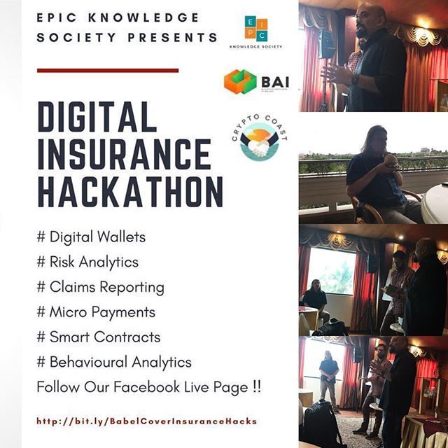 gokulgaze's tweet photo. EPIC Knowledge Society #DigitalInsuranceHackathon has begun ! It is all about #InsuranceContracts #DigitalWallets #Micropayments #PaymentAggregators #ClaimsReporting #BehavioralAnalytics #RiskEngines : It is an intense brainstorming code wrangling experi… https://t.co/I0tfSJPT70 https://t.co/qkK6W0YdRA