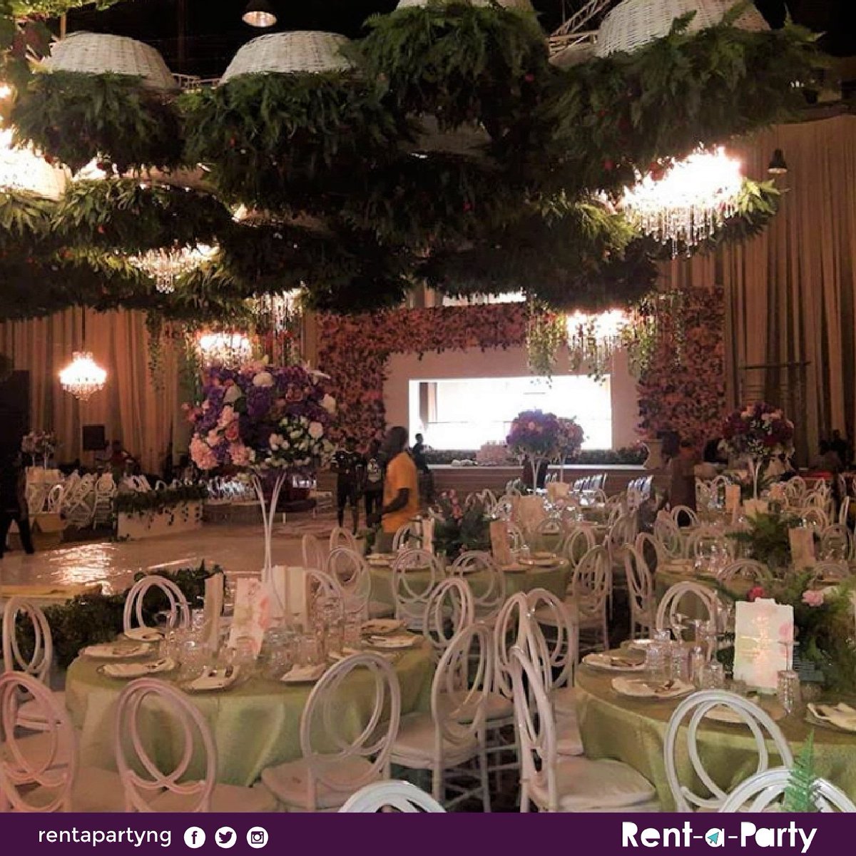 rentapartyng's tweet photo. Spot our White Dior chairs sitting pretty at #thegmwedding 

#eventplanning #nigerianwedding #eventdecor #rentapartyng https://t.co/6B4XvUDcqK