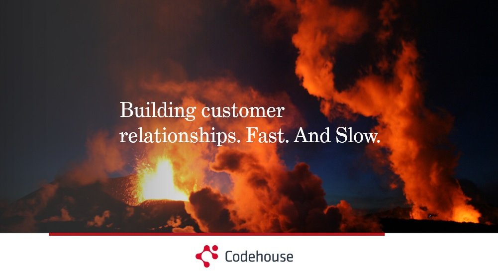 codehouse's tweet photo. Up next, our very own Shaun Miller, talking about building customer realtionships #FSgap https://t.co/96ZrneKLrP