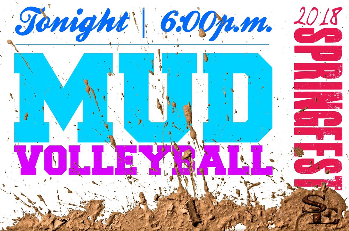 SavageStormWBB's tweet photo. HUGE shoutout to Durant Fire Department for making the mud pit for tonight’s volleyball tournament! It’s SpringFest time on campus and your #SEwbb players are going to be there; will you?! 👀💛💙 https://t.co/dz0eAvY80O