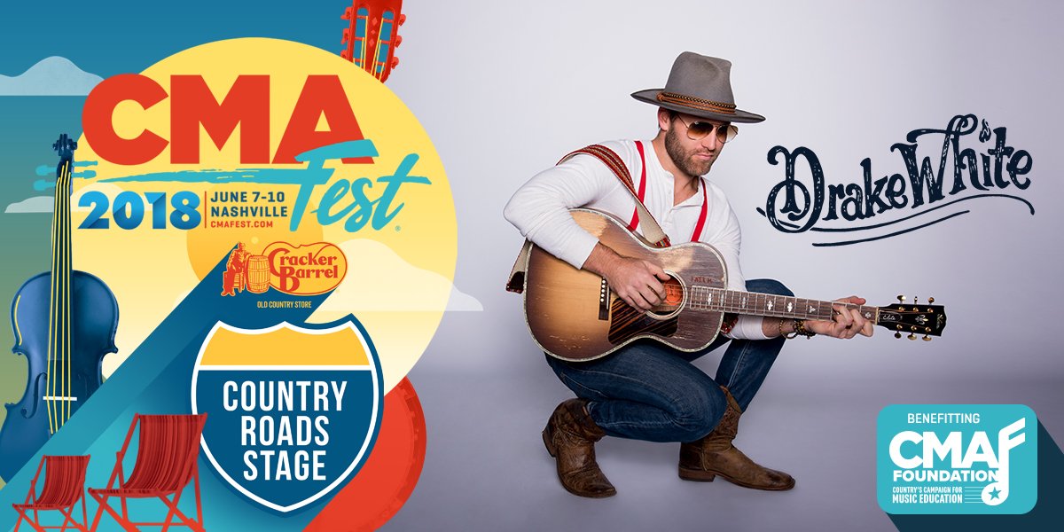 DrakeWhite's tweet photo. Ready to light it up at @CountryMusic's #CMAFest on June 8th! #CBMusic 🔥 https://t.co/vBiGwQQux6