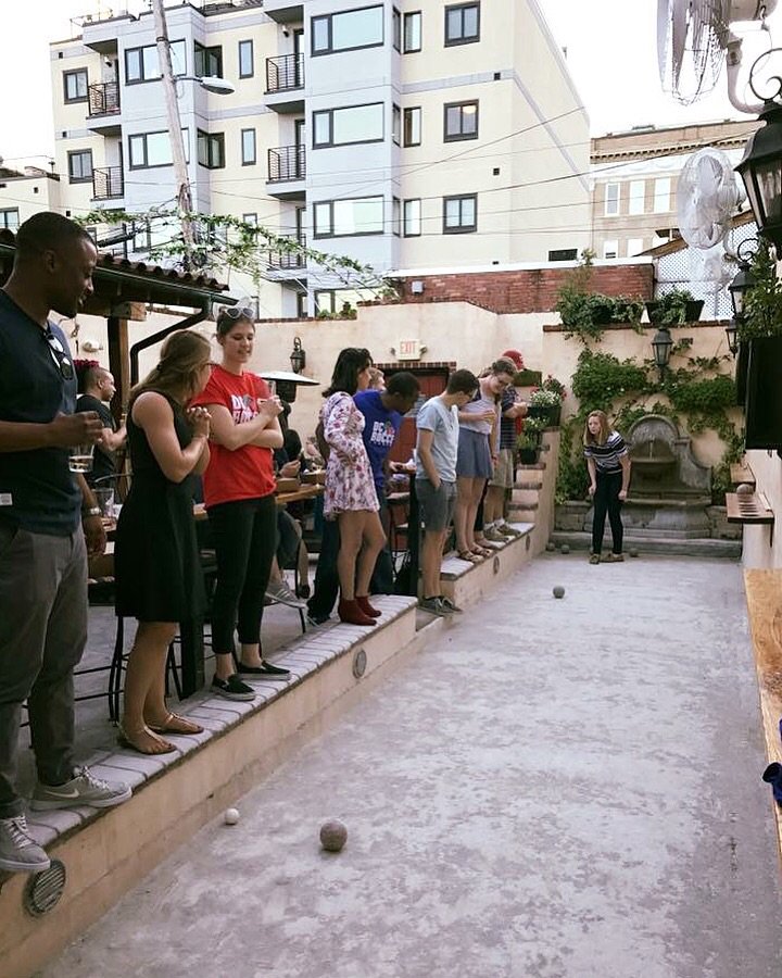 LulusWineDC's tweet photo. The return of spring means the return of bocce season! 🙌 @DCBocceLeague still has a few team openings in their Wednesday night league, which plays on our Plaza + kicks off on May 2! Use our exclusive code 15WED to get $15 off registration {register at link in profile}. #dcbocce https://t.co/x3FC9uq7JD